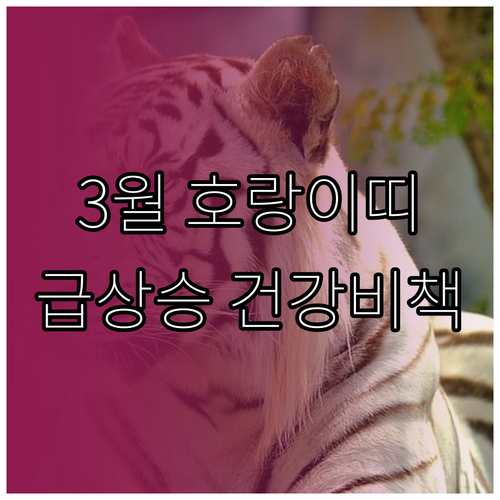 2026년 3월 무인년생 호랑이띠 건..