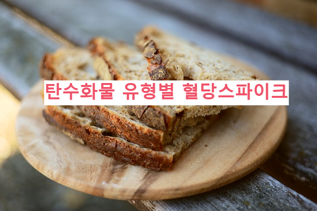 탄수화물 유형별 혈당스파이크