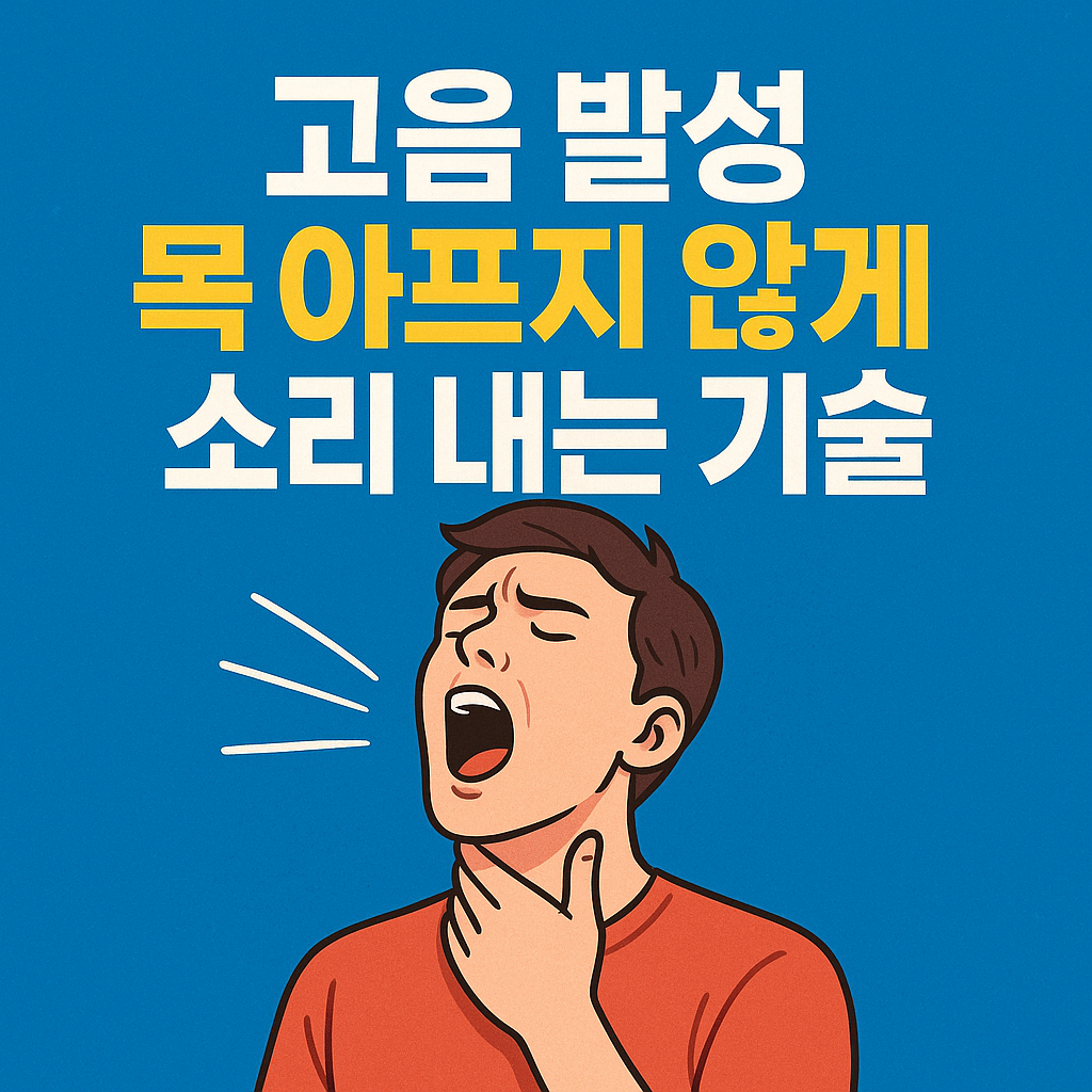고음 발성, 목 아프지 않게 소리 내는 기술 관련 사진