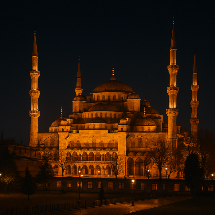 블루 모스크(술탄 아흐메트 모스크): 황금빛 광채의 오스만 건축
