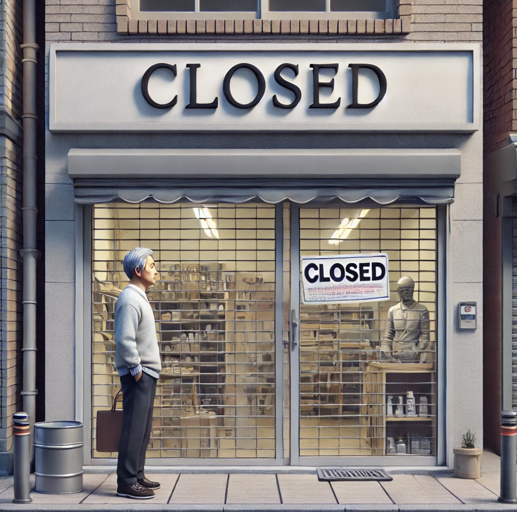 폐업하는 소상공인