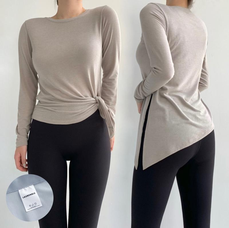 로렌블세미롱긴팔 필라테스복 요가복 필라테스옷 필라테스상의 필라테스커버업