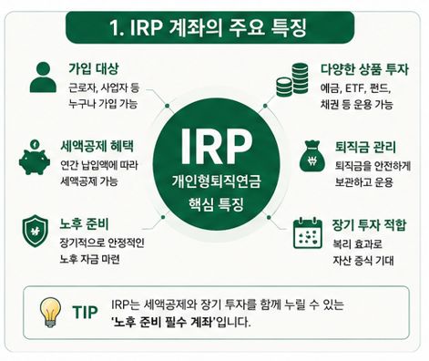 IRP 계좌의 주요 특징