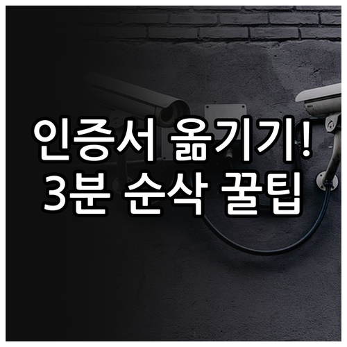 스마트폰 공동인증서 관리 방법 및 타..