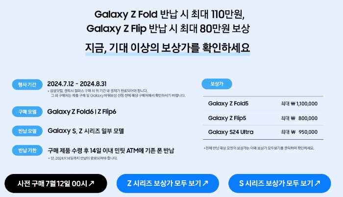 플립6 폴드6 민팃보상