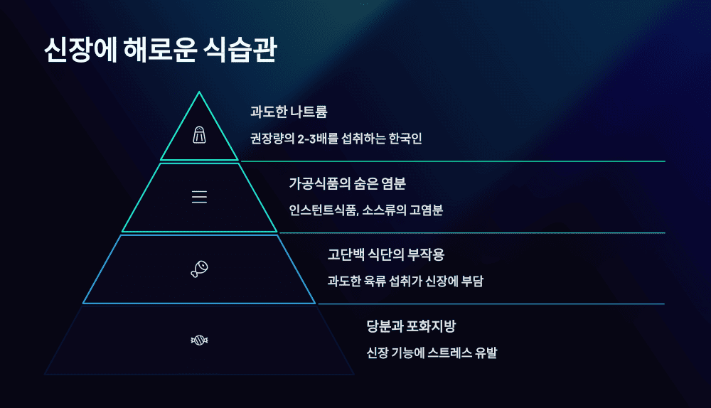 신장에 해로운 식습관