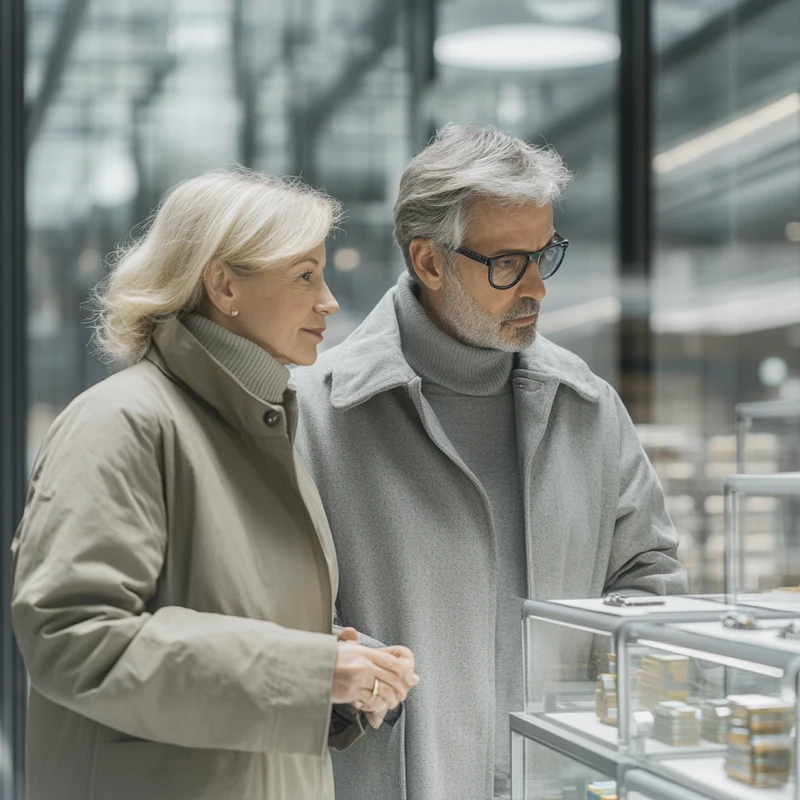 연금 테마형 ETF 투자 계획을 다루는 이미지로, 현대적 금융 컨설팅 환경에서 다양한 펀드 프로필이 보안과 성장 잠재력을 강조합니다.