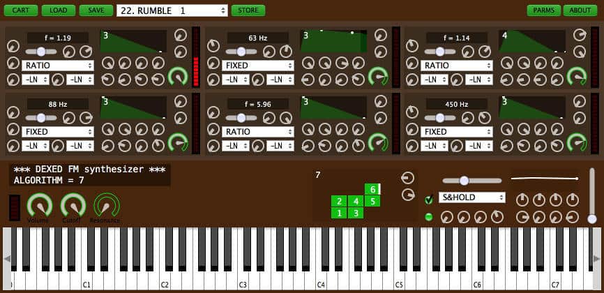 무료 가상악기 VSTi - Dexed Synthesizer