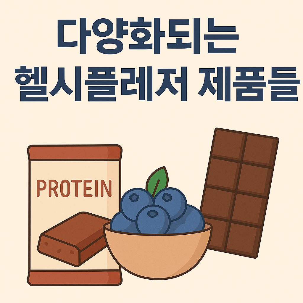 다양화되는 헬시플레저 제품들