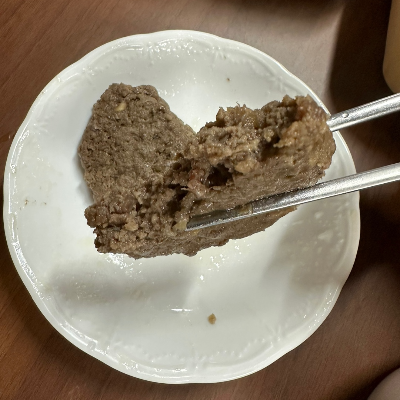 소고기 패티 단면사진