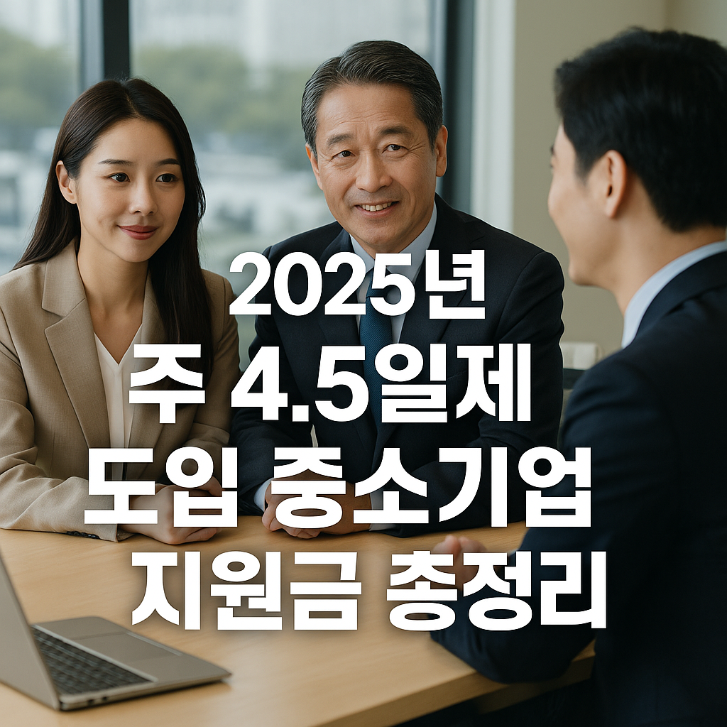 주 4.5일제 도입 중소기업 지원금