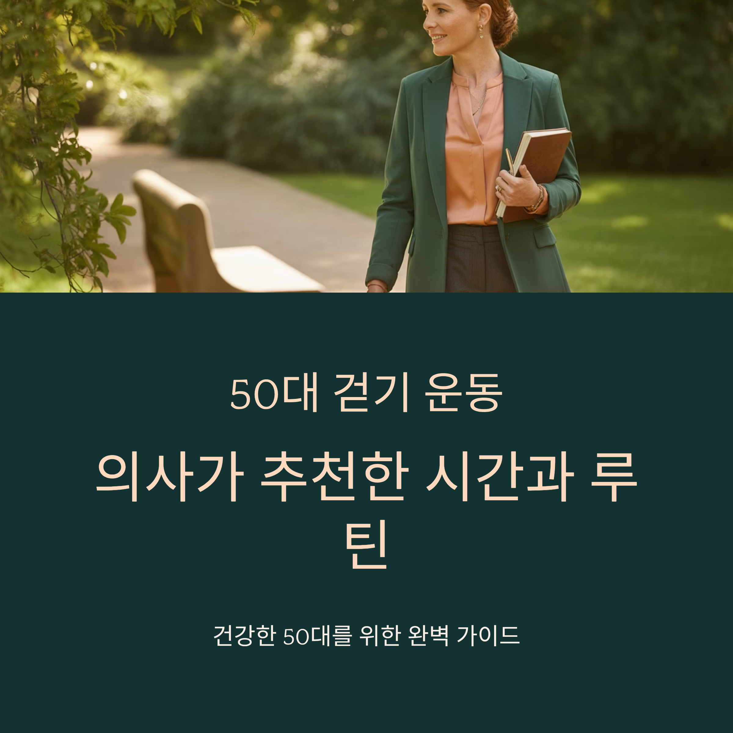 50대 걷기 운동, 의사가 추천한 시간과 루틴