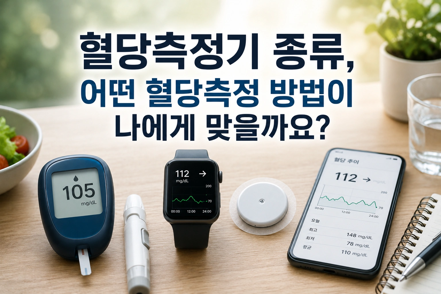 혈당측정기 종류, 어떤 혈당측정 방법이 나에게 맞을까요