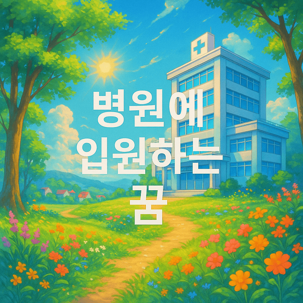 병원에 입원하는 꿈 해몽