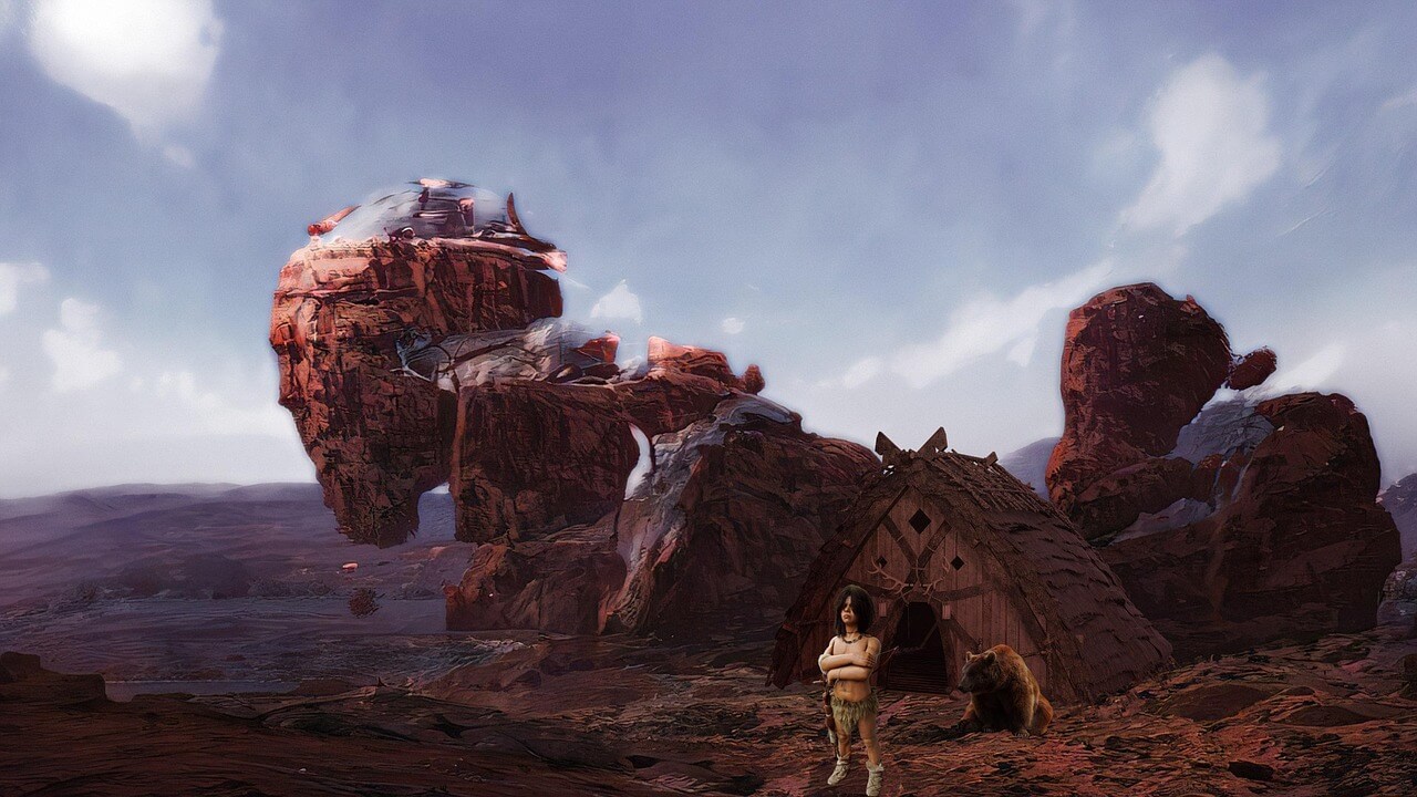 폐허에서 발견한 숨겨진 방