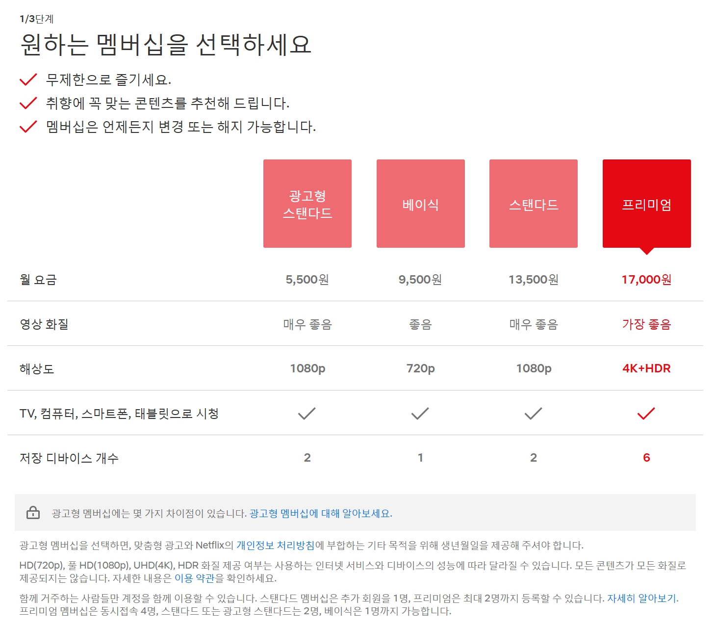 넷플릭스 요금제 사진