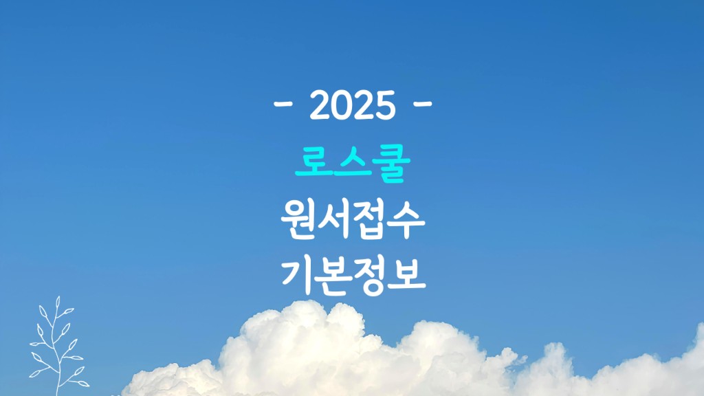 2025 로스쿨 원서접수