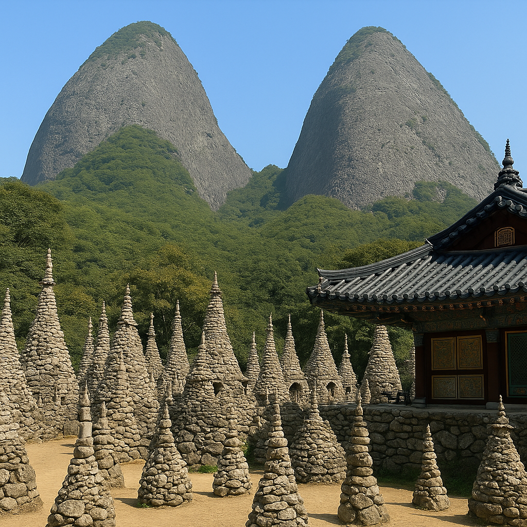 돌로 만든 기적, 108탑의 신비