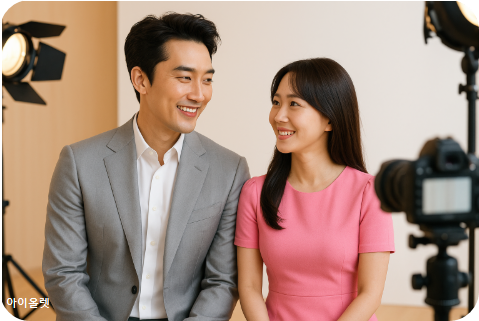 드라마 홍보 포스터 촬영 장면 가상으로 AI 재현