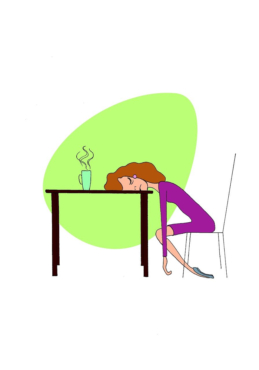 피곤한 여인