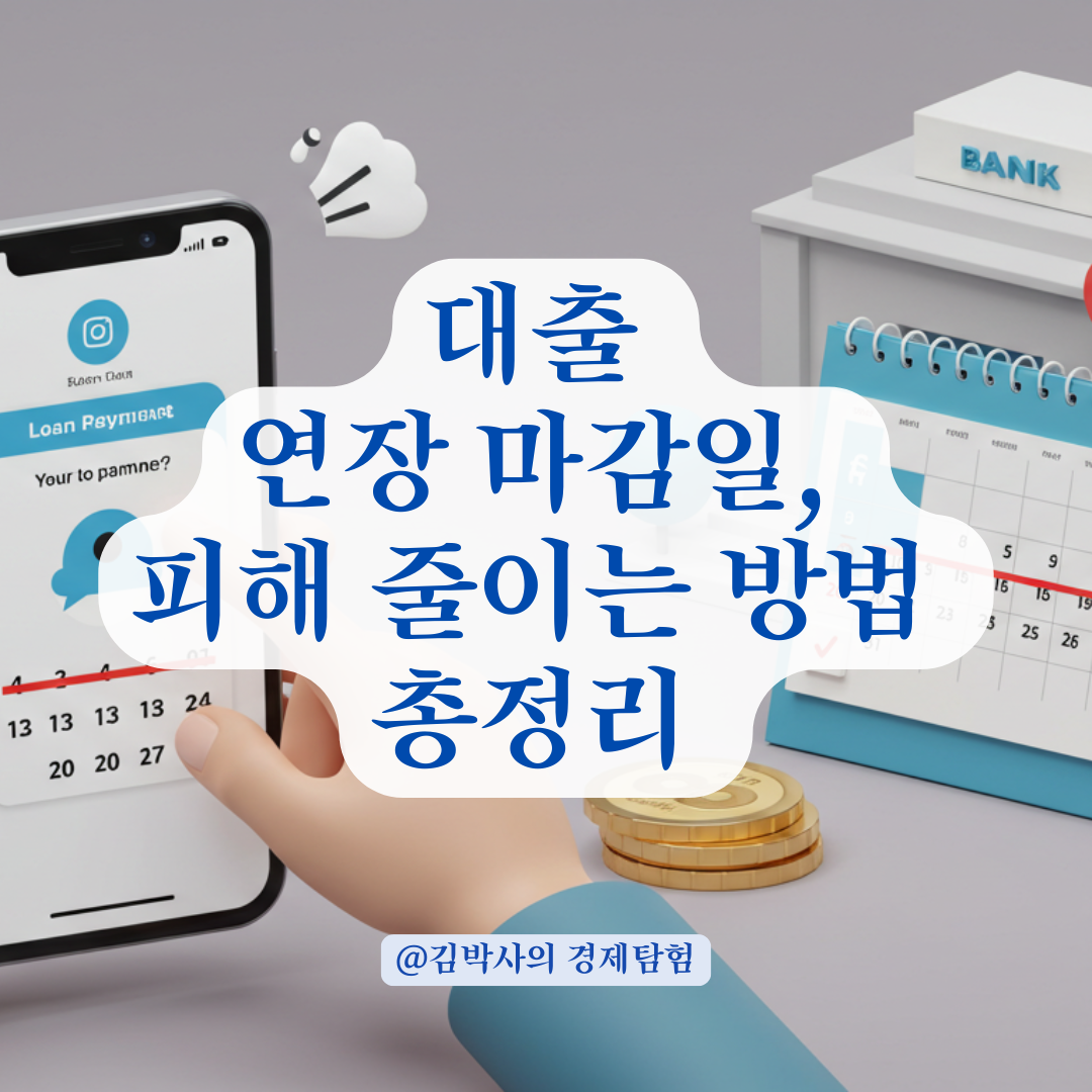 대출 연장 마감일 놓쳤다면, 손해 줄이는 방법 총정리.