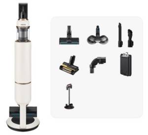 삼성전자 BESPOKE 제트 스틱청소기 220W VS20B957F5E 자가설치, 산토리니 베이지