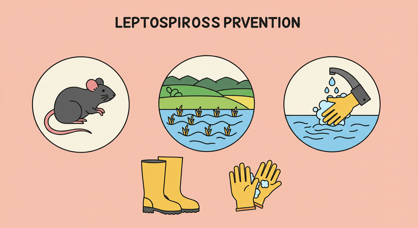 레프토스피라증, 농작업과 침수지역 주의 필요