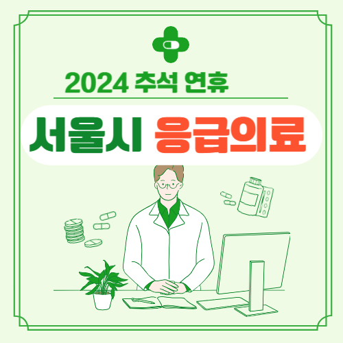2024 서울 추석 문여는 병의원,약국