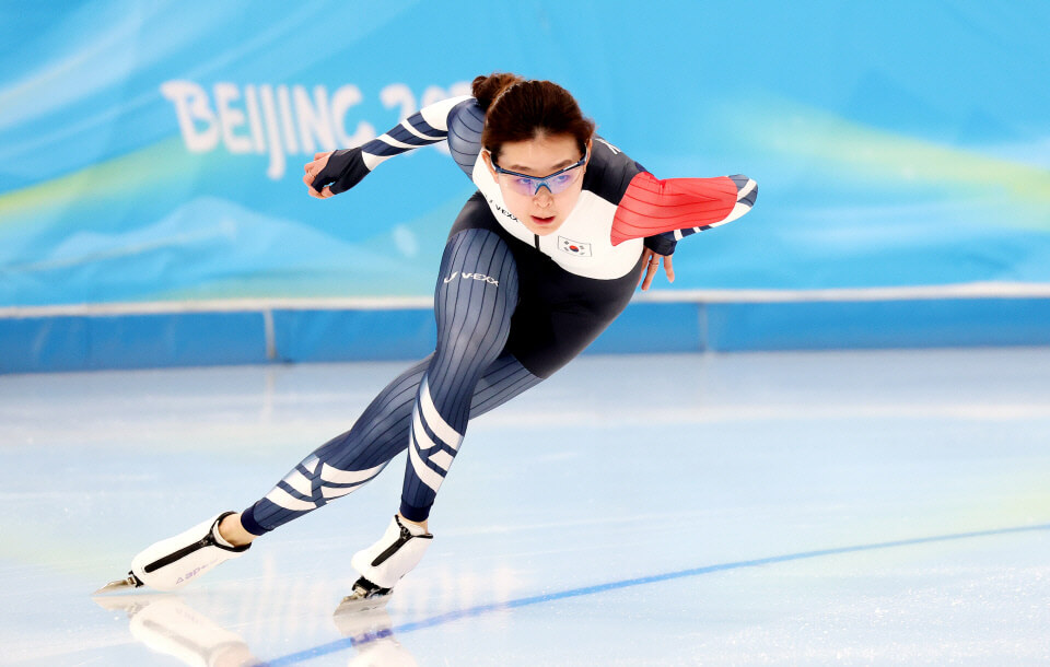 하얼빈 동계아시안게임 여자 100m 김민선 은메달