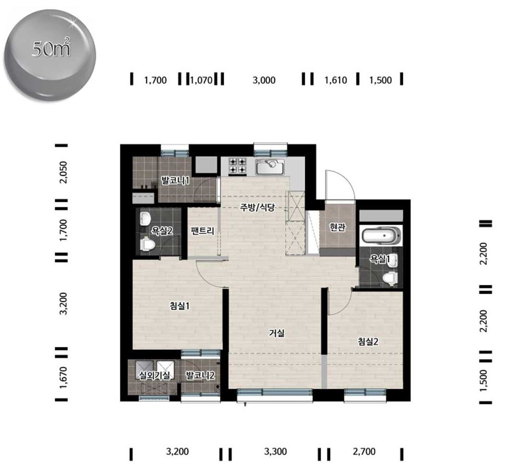 한강 수자인 오브세트 50