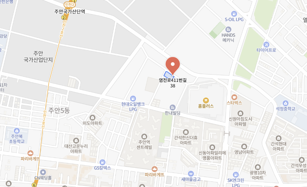 인천 남동구 염전로411번길 38 (간석동) 지도