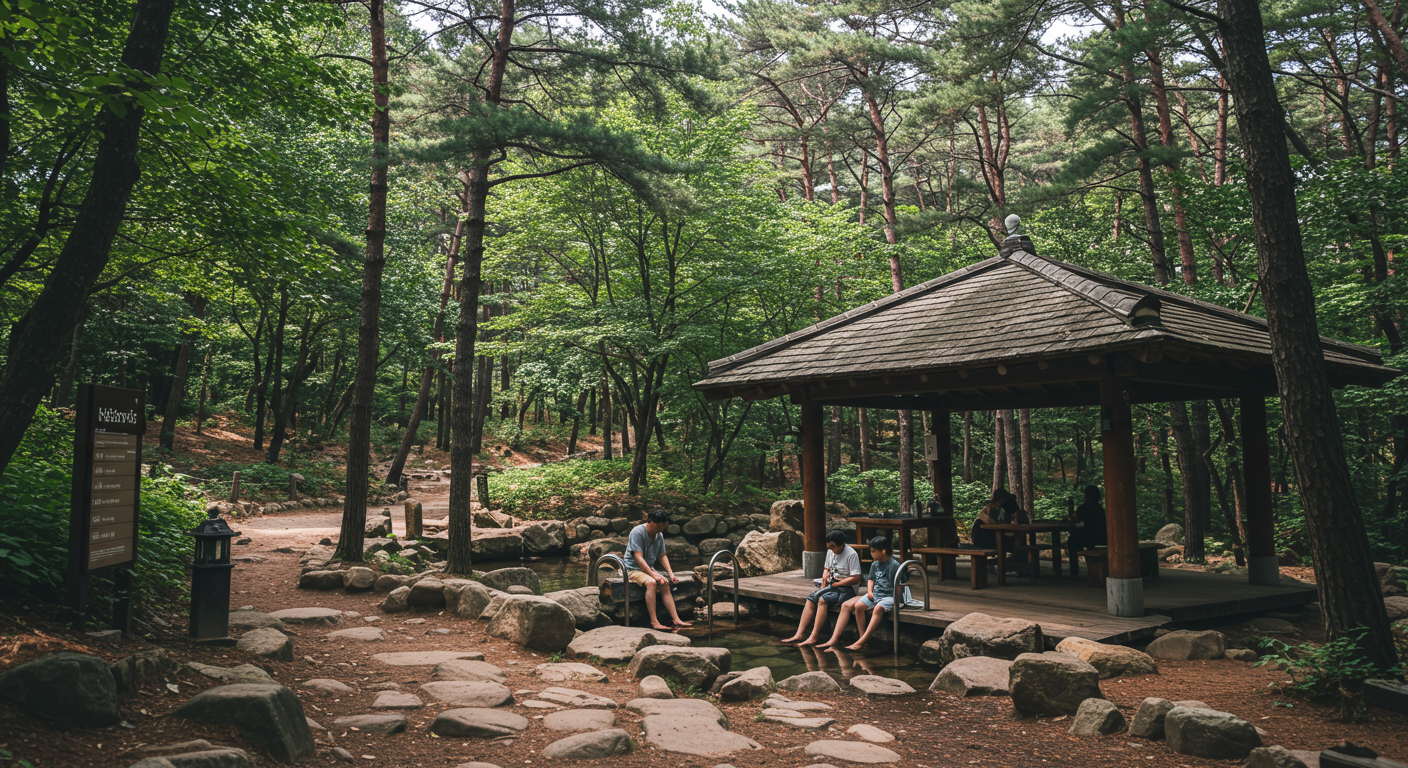 족욕 체험 공간