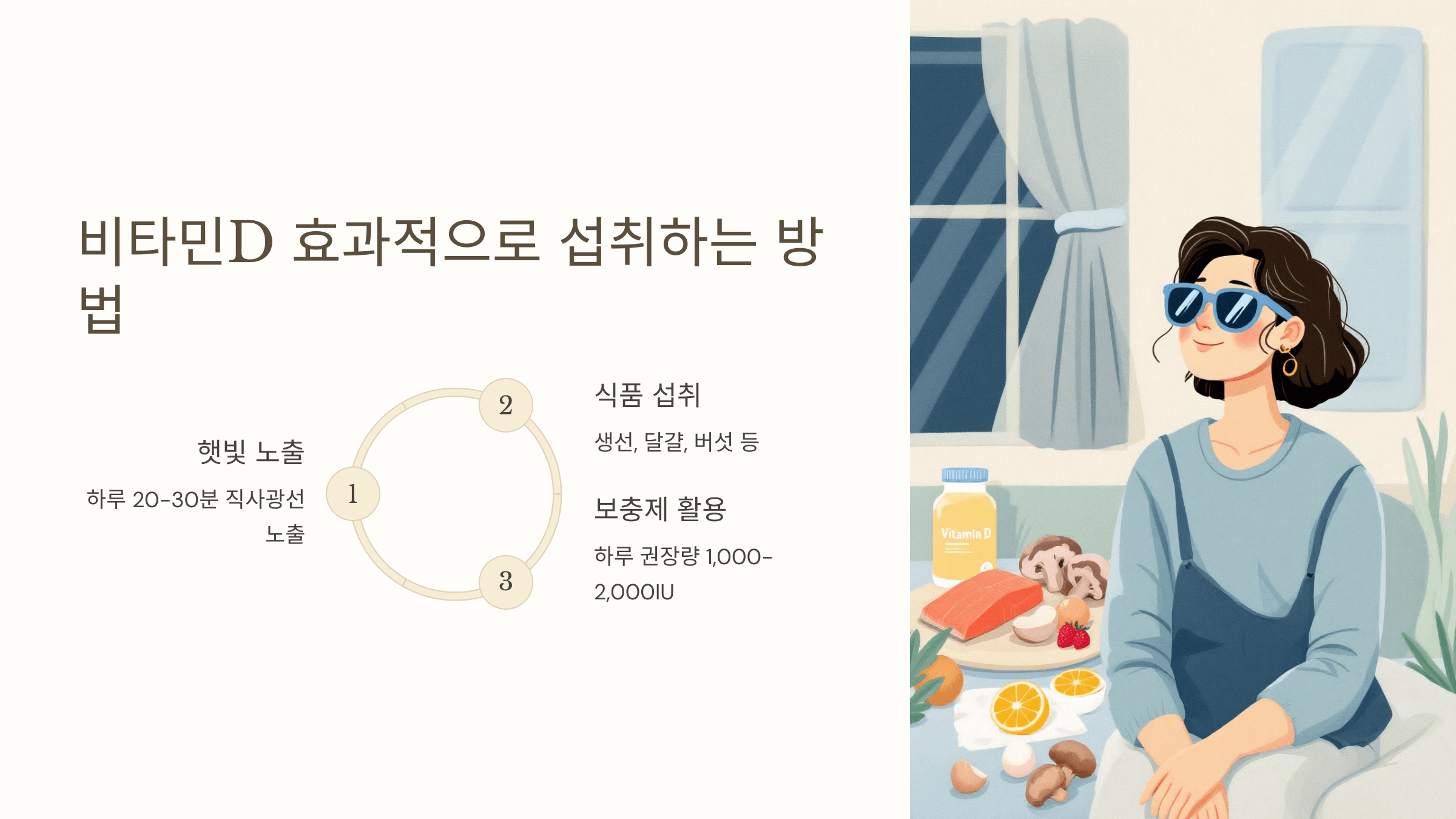 비타민D와 관련된 사진입니다.