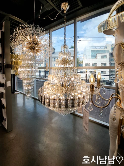 프로라이팅(ProLighting) 하남점 창가 쪽 인테리어 조명 전시존