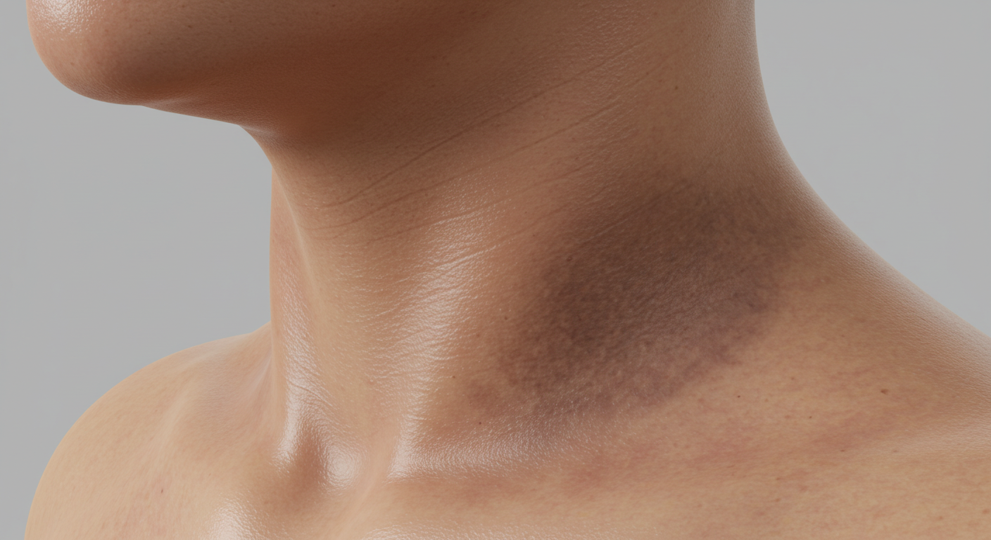 피부 착색&amp;#44; 목에 생긴 자국&amp;#44; 흑색가시세포증
