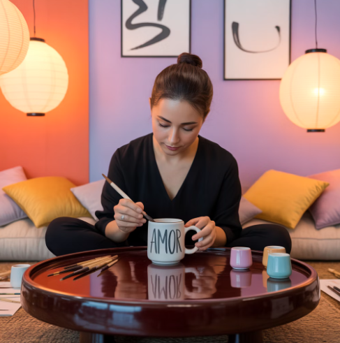 경주 맥심가옥 특별 이벤트와 프로그램 일정 섹션 이미지 - 머그컵에 그림을 그리는 사람 이미지