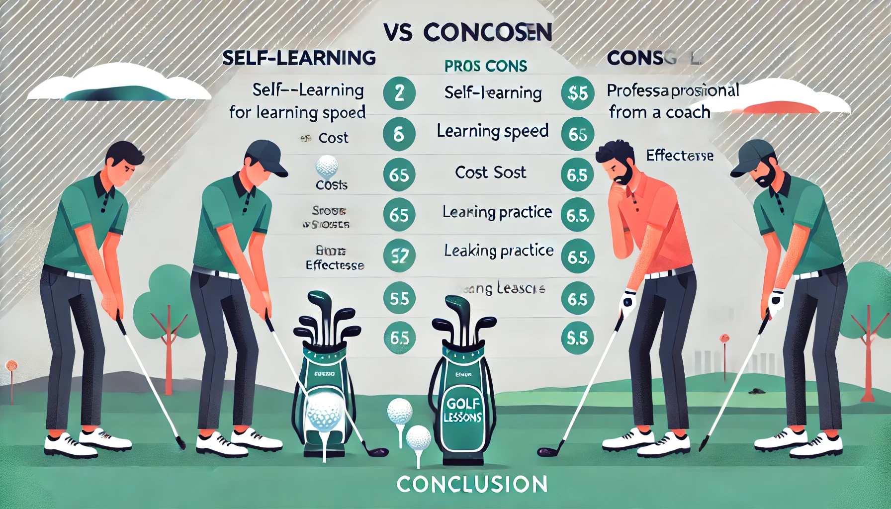 골프 입문기 독학/레슨 장단점, 나에게 맞는 방법, 결론 관련 이미지