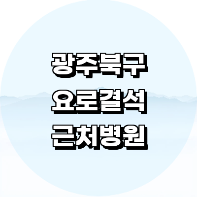 광주 북구 요로결석 병원