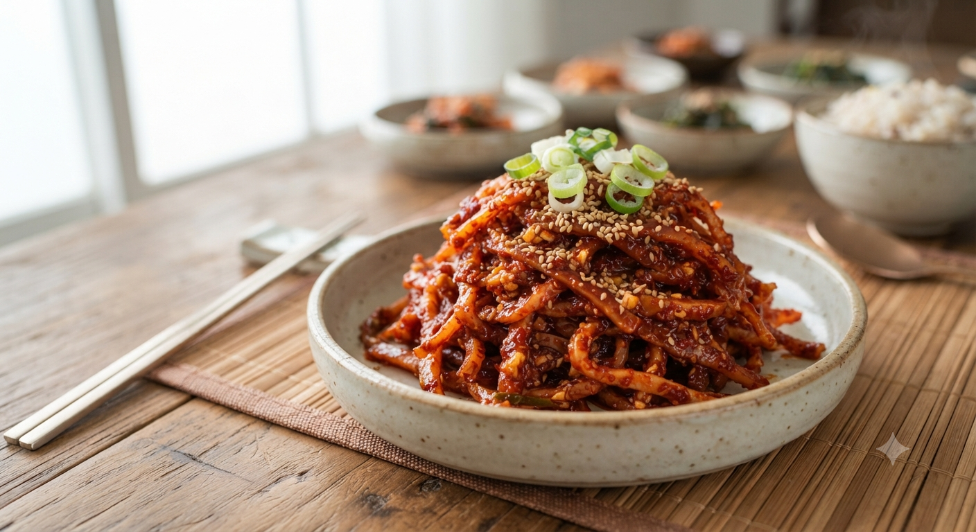 오징어채무침