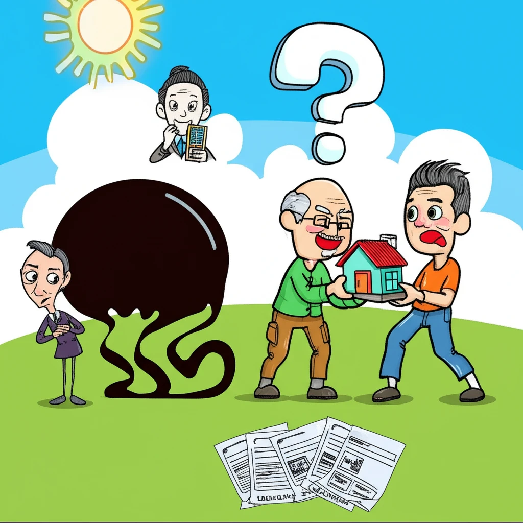 부담부증여 증여세와 양도세 동시 계산..