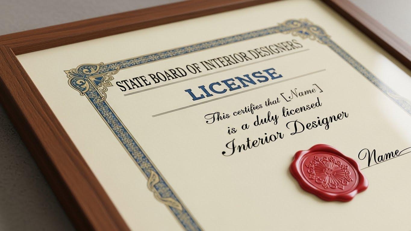 인테리어 면허