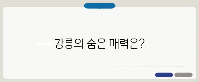 강릉여행 방법 모르면 손해