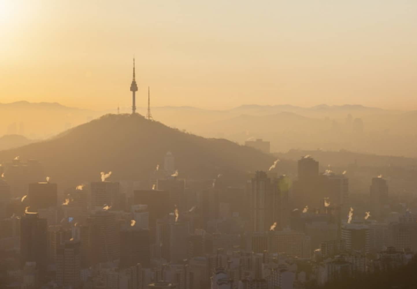 서울 도심 미세먼지 사진