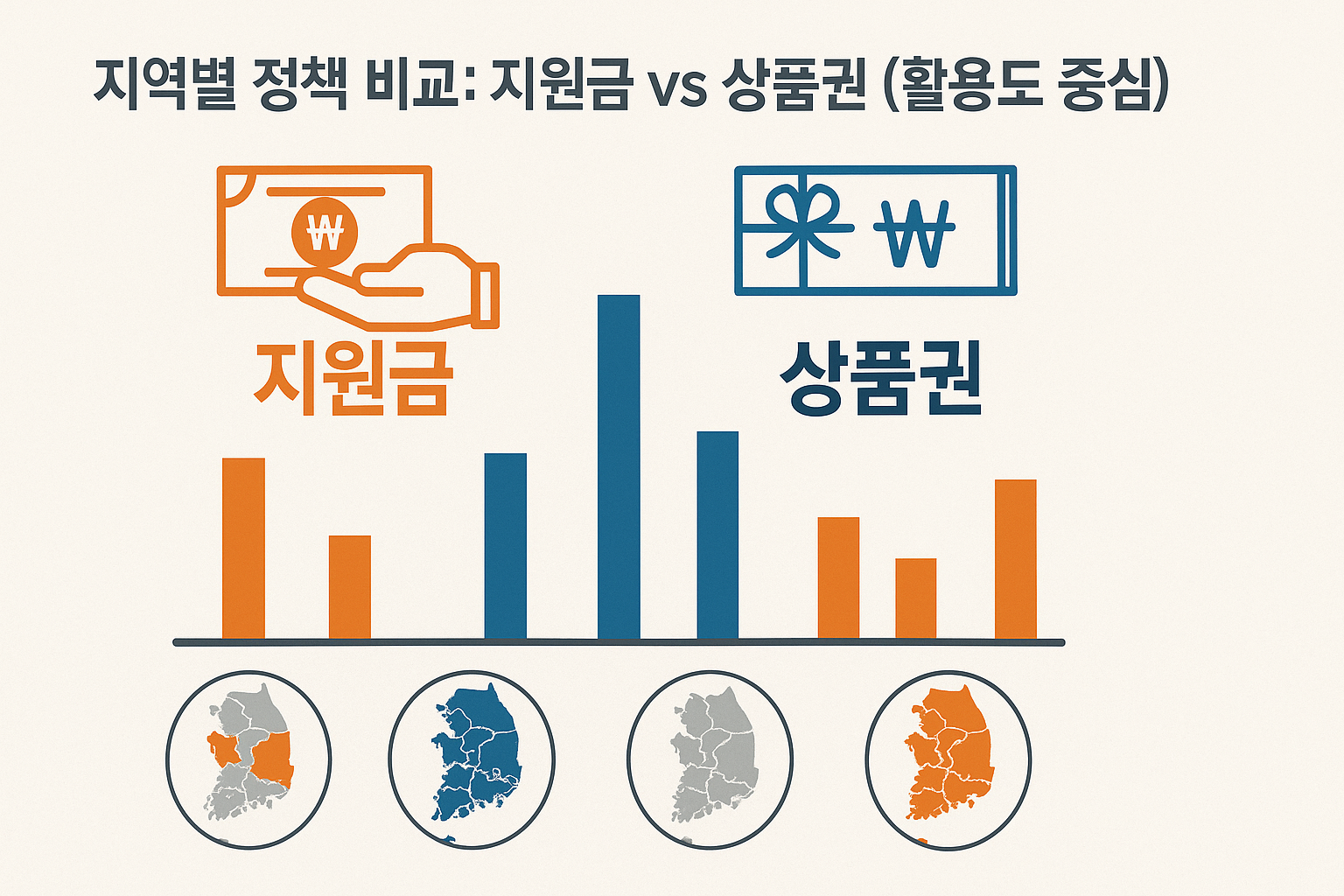 지역별 지원금 및 상품권
