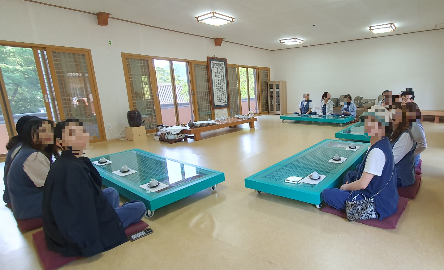 백양사 차담시간