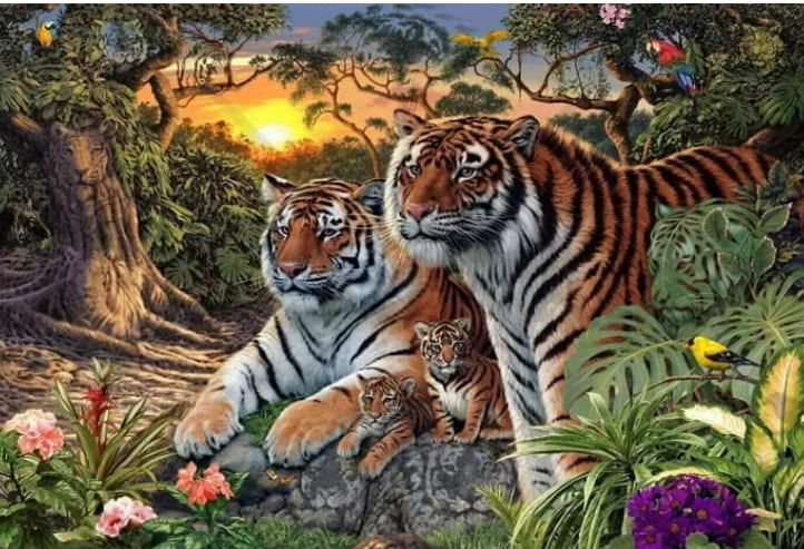 16마리의 호랑이를 찾아라! How Many Tigers Are Hidden Within This Picture?