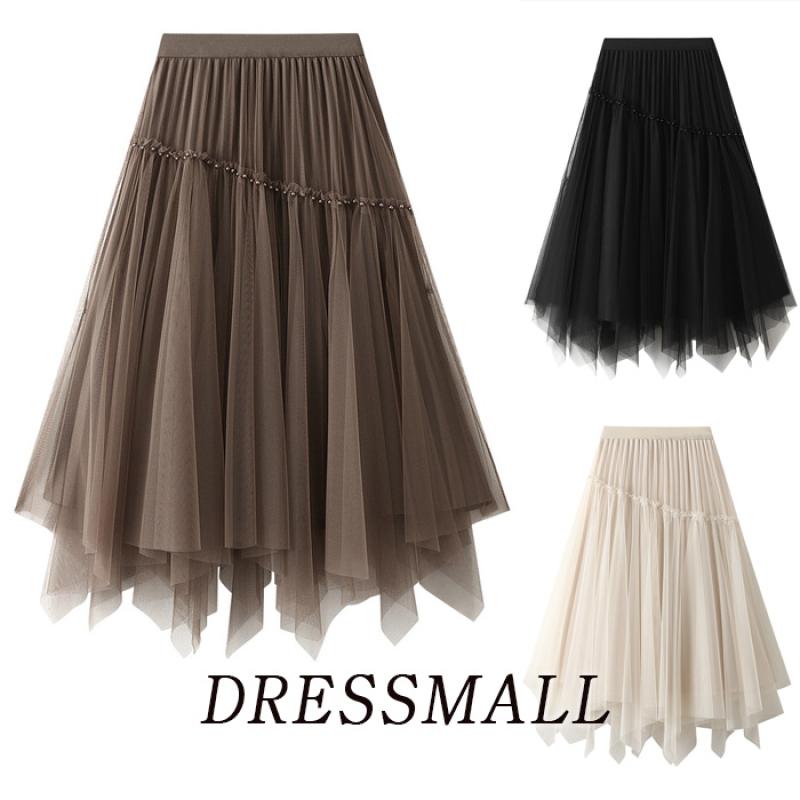 드레스몰 포니샤 스커트 밸리 댄스복 스커트 패턴 라인 스포츠