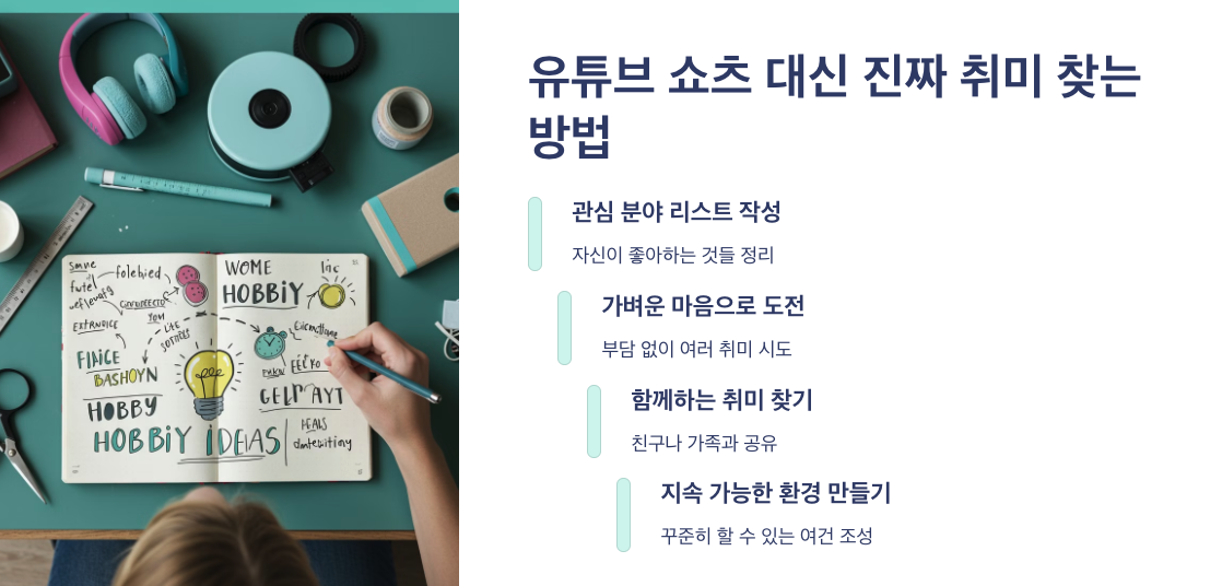 유튜브 쇼츠 대신 진짜 취미 찾는 방법