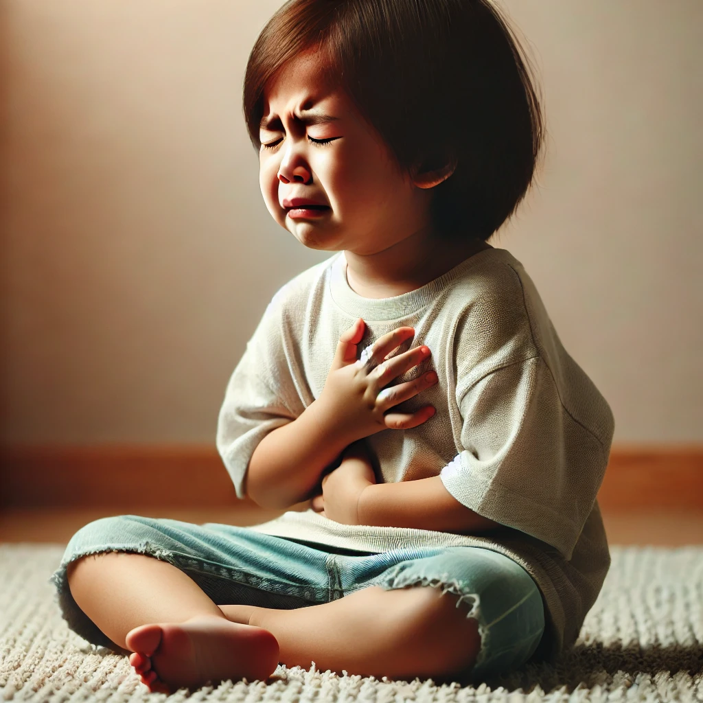 스트레스 받은 아이