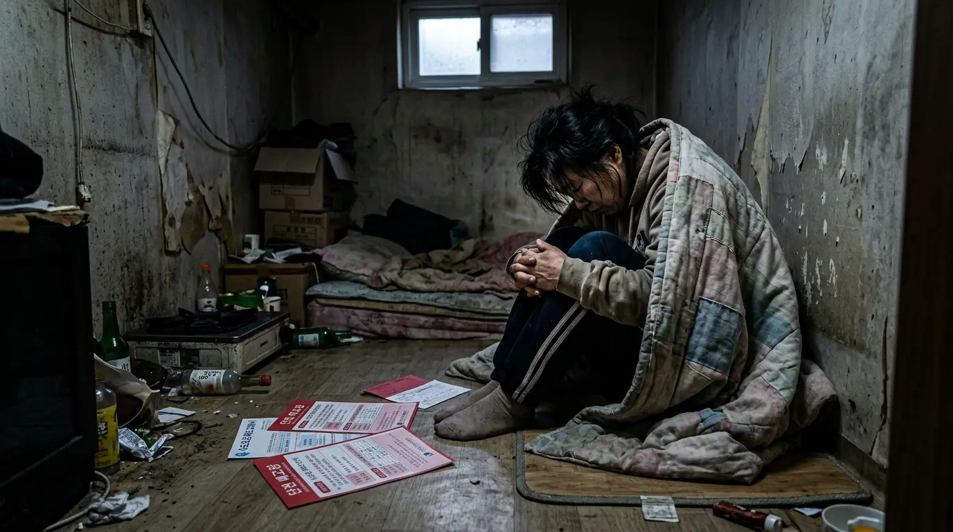 단전단수-가압류경고장-저신용자-생활고-고뇌
